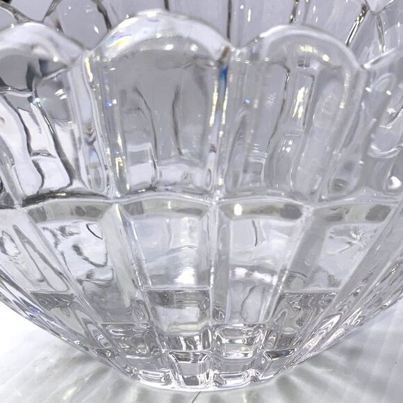 Vintage LEAD CRYSTAL Bowl Handcrafted in Bulgaria 8 x 5.5 inches - Picture 12 of 13